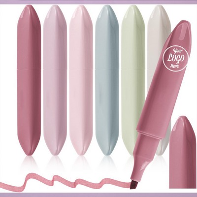 Aesthetic Highlighters - 6 Pack Chisel Tip