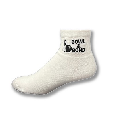 Made in the USA Bowling Quarter Sock w/ Direct Embroidery