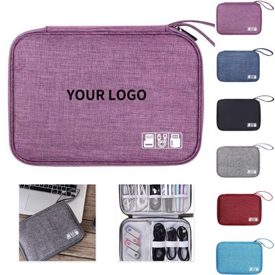 Nylon Travel Electronic Accessory Organizer Case