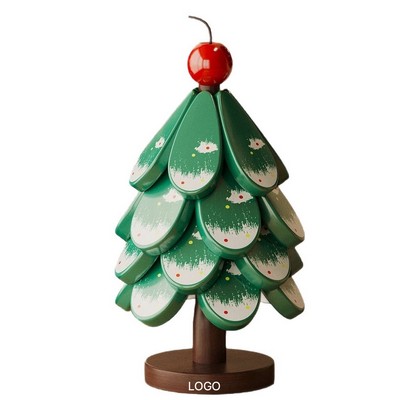 Christmas Tree Shaped Solid Wood Anti Scald Coaster High Temperature Pot Mat