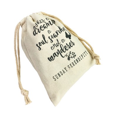 Cotton Drawstring Gift Pouch Bag