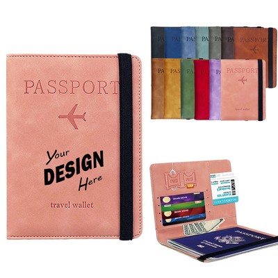 Leather RFID Blocking Passport Holder