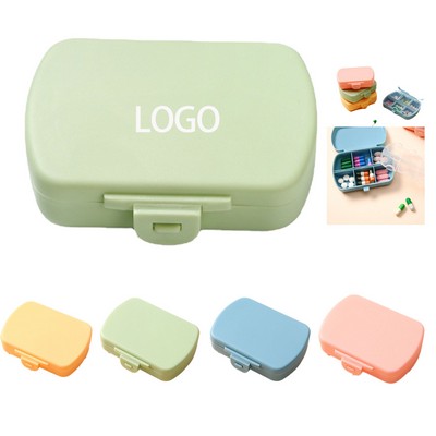 6 Compartment Portable Pill Box