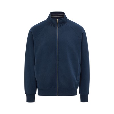 Vintage Fleece Sueded Rib Trim Track Jacket