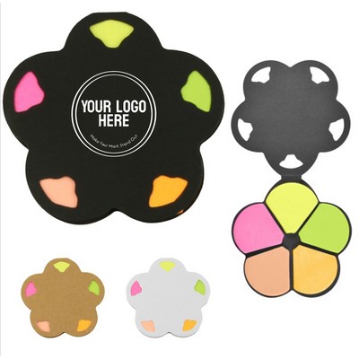 Daisy Shaped Kraft Paper Sticky Note Pad