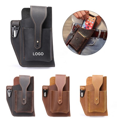 Compact PU Leather Waist Pouch