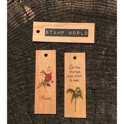 Wood Veneer Tags 1 Sided
