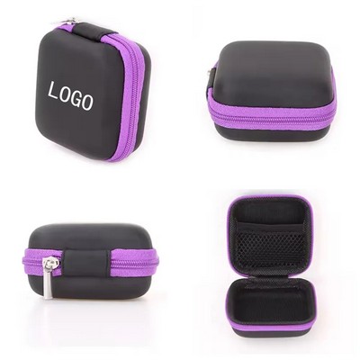 Dustproof EVA Earphone Headphones Case Zipper