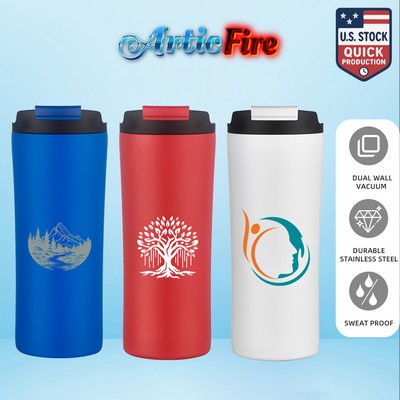 ArticFire 21oz Thermal Bottle with Stainless Steel Carry Handle, Straw Lid