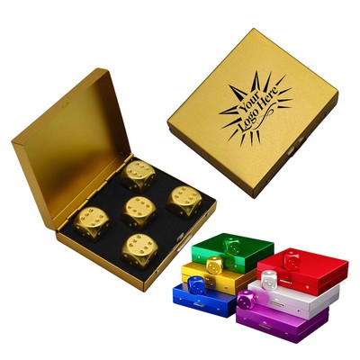 Portable Aluminum Alloy Dice Set