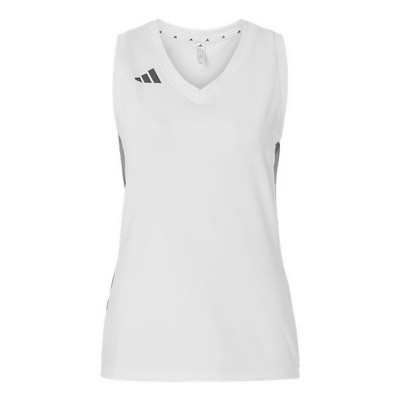 Adidas® Women's Quickset V-Neck Sleeveless Jersey Tank Top