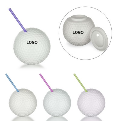 21oz Golf Ball Tumbler Cup with Straw
