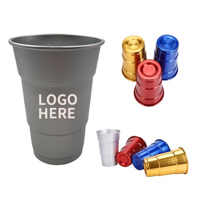 16oz Resuable Aluminum Tumblers with Vibrant Prints