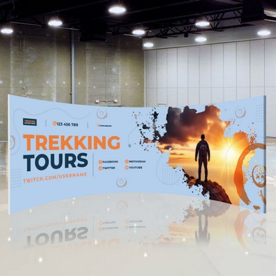 20' C-Shaped Backdrop (Double Sided)