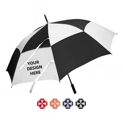 Extra-Large Double-Layer Windproof Golf Umbrella