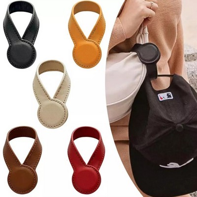 Magnetic Hat Clip Leather Hat Holder