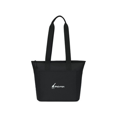 Aviana™ Rowan Recycled Nylon Tote Cooler - AWARE™ - Black