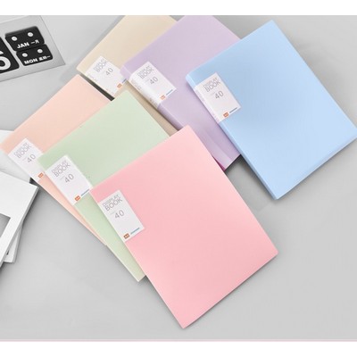 A4 Clear Multi-Pocket Presentation Book, PP Plastic Expanding File Folder