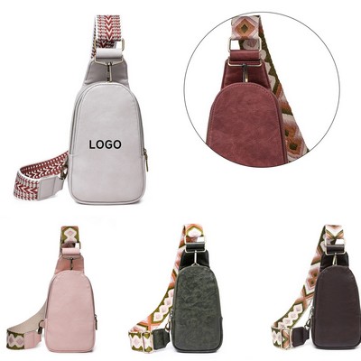 Leather Crossbody Chest Bag