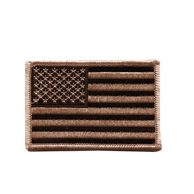 Desert Tan US Flag Embroidered Military Patch