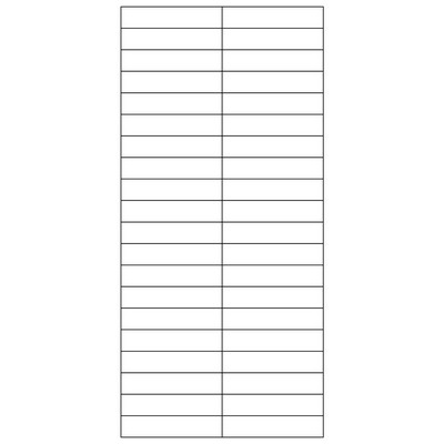 Selfit White Badge Inserts for Singleline Name Badges