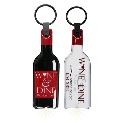 ShapeLights™ Color-A-Shape Key Ring Flashlight (Wine Bottle)