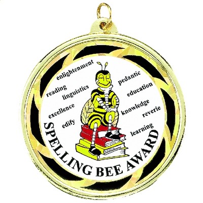 2 ¼" TM Series Academic Medal w/Spelling Bee Mylar Insert