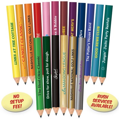 Black Round Golf Pencils