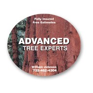USA Made Premium UV Window Micro-Suction Cling Decal (2.5"x3") Oval Shape