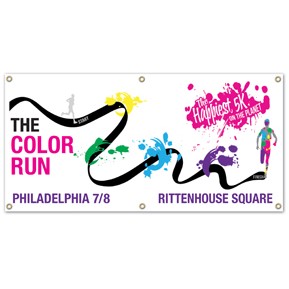 3' x 8' Full Color Vinyl Banner with grommets