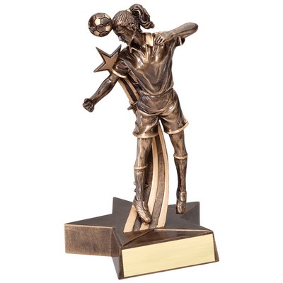 Soccer, Female - Billboard Resins - 8"