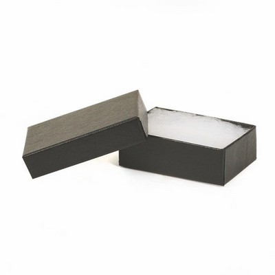 Black Embossed Jewelry Box (2 7/16" x 1 5/8" x 13/16")