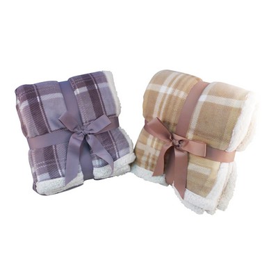 Lambswool Plaid Throw