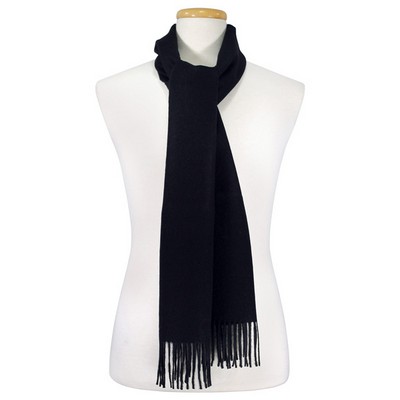 Navy Blue 100% Alpaca Scarf - 11" x 70"