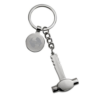 One of a Kind - Nickelplated Hammer Key Chain