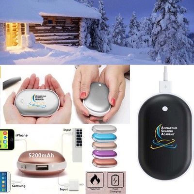 Promotek iBank® Rechargeable Hand Warmer + 5200mAh Power Bank Charger