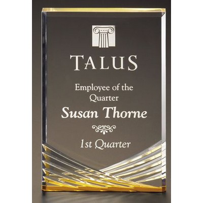 Inspire Acrylic Award, Gold, Medium (4"x6")