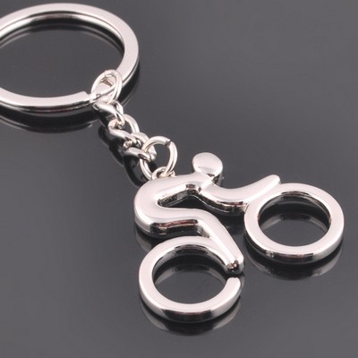 Bicycle Race Shaped Key Chain