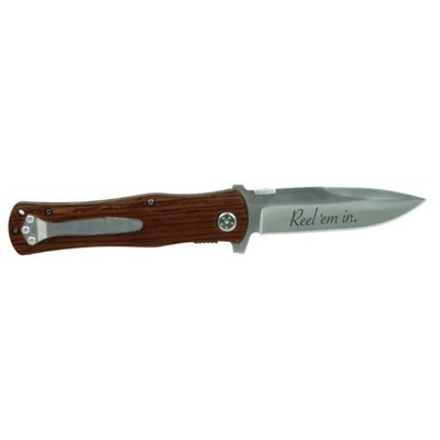 4.5" Wood Handle Knife