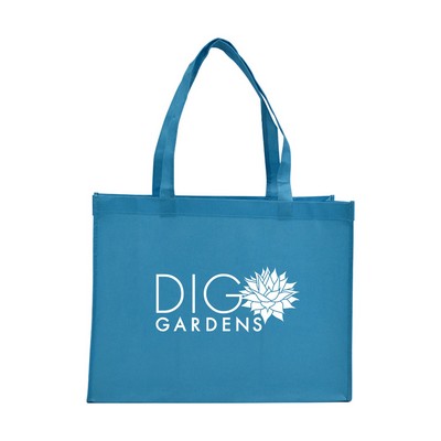 Aqua Non-Woven PP Bright Shopping Bags (16"x6"x12")