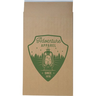 One Color Dura-Bag Expandable Natural Paper Mailer (9.5" W x 16" H x 3" D)
