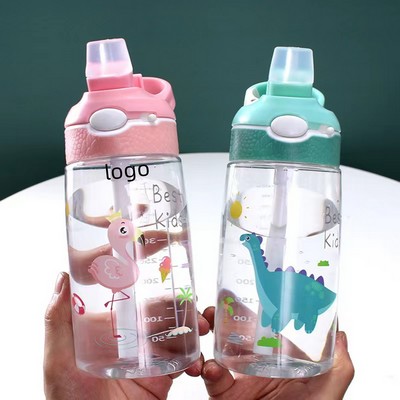 Kids Tritan Water Bottle with AUTOSPOUT Straw