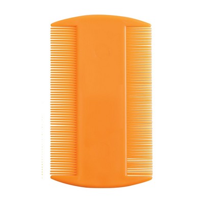 Orange Neon Flea Comb (3.5" x 2.063")