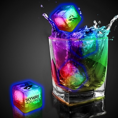 Digi-Printed Multi Color Liquid Activated Light Up Ice Cube