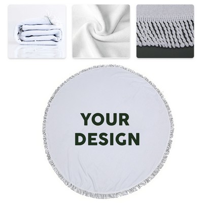 Round Beach Towel With Fringe MOQ 50PCS