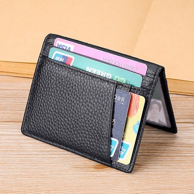 Slim Credit Card Holder Leather Wallet