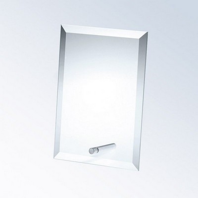 Beveled Vertical Rectangle Award w/Aluminum Pole - Large