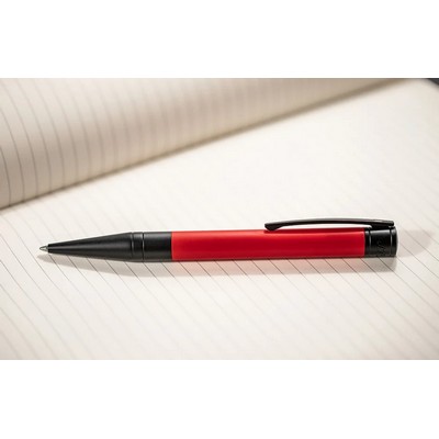 Luxury Line S.T.Dupont 'D' Initial Collection Matte Black & Red Ball Point