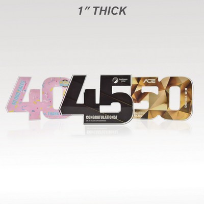 1" Acrylic Numerals Style 40 – Traditional Series