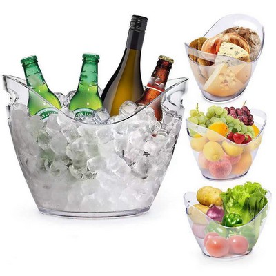 8L Large Ice Buckets Clear Acrylic